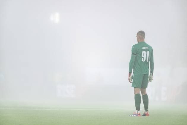 241107 Goalkeeper Lukas Hornicek of Braga during the Europa League match between Elfsborg and Braga on November 7, 2024 in Boras Photo Jörgen Jarnberger BILDBYRAN COP 112 JJ0415 fotboll football soccer fotball uefa europa league europa league elfsborg braga bbeng  Copyright: JÖRGENxJARNBERGER BB241107JJ081