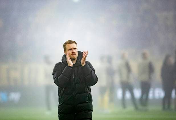 Elfsborgs coach Oscar Hiljemark after Thursdays Uefa Europa League soccer match between IF Elfsborg and SC Braga at Boras Arena in Boras, Sweden November 7, 2024 BORAS SWEDEN x9200x  Copyright: xAdamxIhse TTx EUROPE LEAGUE ELFSBORG-BRAGA