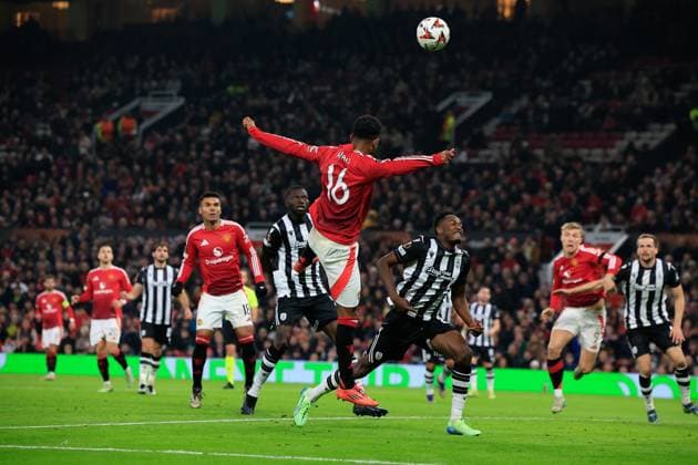 Manchester United, ManU v PAOK Salonica Europa League 07 11 2024. GOAL 1-0 Amad Diallo (16) of Manchester United scores during the Europa League match between Manchester United and PAOK Salonica at Old Trafford, Manchester, England on 7 November 2024. Manchester Old Trafford Greater Manchester England Editorial use only , Copyright: xConorxMolloyx PSI-20778-0043