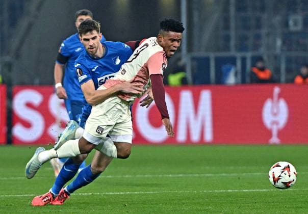 Match Europa League Hoffenheim -OL PHOTOPQR LE PROGRES Stéphane GUIOCHON - 07 11 2024 - Match Europa League Hoffenheim -OL -A Hoffenheim au PreZero Arena match de poule de l Europa League saison 2024-2025 TSG 1899 HOFFENHEIM - OL ici Orban Gift France  Copyright: xPHOTOPQR LExPROGRES MAXPPPxStéphanexGUIOCHONx 20241107LPL4799 20241107LPL4799