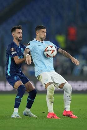 Lazio s Mattia Zaccagni during the UEFA Europa League single group between Lazio and Porto at the Olympic Stadium in Rome, Italy - Thursday 7 November 2024 - Soccer  Copyright: xAlfredoxFalcone LaPressex