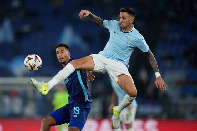 Lazio s Matias Vecino during the UEFA Europa League single group between Lazio and Porto at the Olympic Stadium in Rome, Italy - Thursday 7 November 2024 - Soccer  Copyright: xAlfredoxFalcone LaPressex