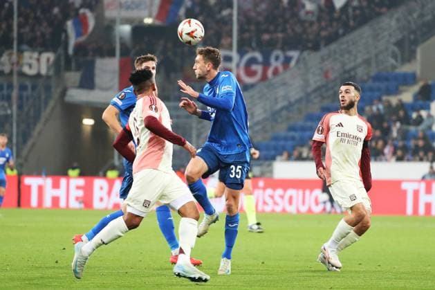 07 11 2024, xtvx, Football UEFA Europa League, TSG 1899 Hoffenheim Olympique Lyon emspor, v l h35 Portrait DFL DFB REGULATIONS PROHIBIT ANY USE OF PHOTOGRAPHS as IMAGE SEQUENCES and or QUASI VIDEO Sinsheim