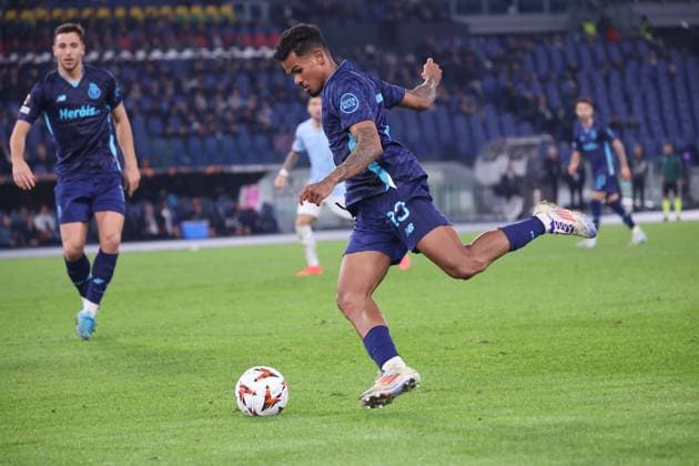 November 8, 2024, Roma, Lazio, ITALY: 07 11 2024 Rome, Stadio Olimpico, football match valid for Europa League 2024 24 between SS Lazio vs SSC vs FC Porto.In photo: Galeno of Porto FC Roma ITALY - ZUMAs236 20241108_aap_s236_008 Copyright: xFabioxSassox