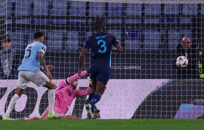 Europa League Football Match - 2024 25 Lazio vs Porto 07 11 2024 Rome, Stadio Olimpico, football match valid for Europa League 2024 24 between SS Lazio vs SSC vs FC Porto In photo: goal the Matias Vecino of SS Lazio ROMA Stadium Olimpic Lazio ITALY Copyright: xFABIOxSASSO FPAxFabioxSasso FPAx Lazio Porto2024_11_08Fabio Sasso6696