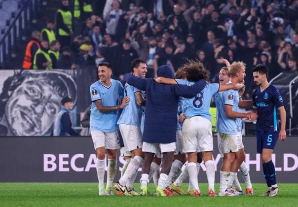Europa League Football Match - 2024 25 Lazio vs Porto 07 11 2024 Rome, Stadio Olimpico, football match valid for Europa League 2024 24 between SS Lazio vs SSC vs FC Porto In photo: goal the Matias Vecino of SS Lazio ROMA Stadium Olimpic Lazio ITALY Copyright: xFABIOxSASSO FPAxFabioxSasso FPAx Lazio Porto2024_11_08Fabio Sasso6755