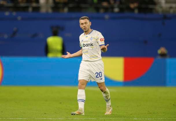 Photo skeptical face of Oleksandr Karavayev Kiev Football Europa League, Dynamo Kiev TC Ferencvaros Budapest, Preliminary round, Matchday 4, Thu 07 11 2024 Volksparkstadion, Hamburg