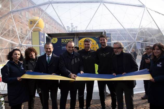 Inaugurazione di Casa Tennis e Casa Gusto alla presenza di Dario Gallina, Stefano Lo Russo, Mimmo Carretta, Simone Bolelli e Andrea Vavassori in Piazza Castello a Torino, Italia - Venerd& xec;, 8 Novembre 2024 - Cronaca - ( Foto Andrea Alfano LaPresse ) Casa Tennis and Casa Gusto at the presence of Dario Gallina, Stefano Lo Russo, Mimmo Carretta, Simone Bolelli and Andrea Vavassori in Piazza Castello. Turin, Italy - Friday, November 8, 2024 - News - ( Photo Andrea Alfano LaPresse )  Copyright: xAndreaxAlfano LaPressex
