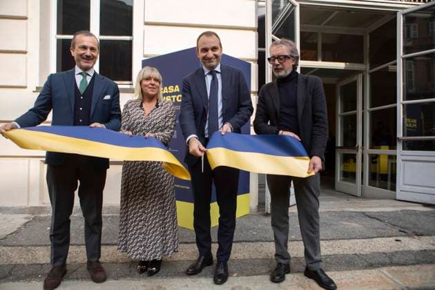 Inaugurazione di Casa Tennis e Casa Gusto alla presenza di Dario Gallina, Stefano Lo Russo, Marina Chiarelli e Mimmo Carretta in Piazza Castello a Torino, Italia - Venerd& xec;, 8 Novembre 2024 - Cronaca - ( Foto Andrea Alfano LaPresse ) Casa Tennis and Casa Gusto at the presence of Dario Gallina, Stefano Lo Russo, Marina Chiarelli and Mimmo Carretta in Piazza Castello. Turin, Italy - Friday, November 8, 2024 - News - ( Photo Andrea Alfano LaPresse )  Copyright: xAndreaxAlfano LaPressex