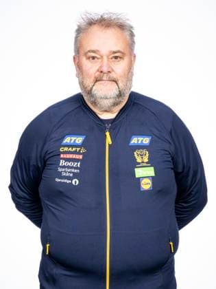 241108 Materials Manager Christian Ahman poses for a portrait during a portrait shoot with Sweden on November 8, 2024 in Linköping  Copyright: CHRISTOFFERxBORGxMATTISSON BB241108CB010
