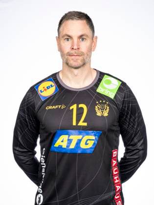 241108 Paint guard Andreas Palicka poses for a portrait during a portrait shoot with Sweden on November 8, 2024 in Linköping  Copyright: CHRISTOFFERxBORGxMATTISSON BB241108CB015