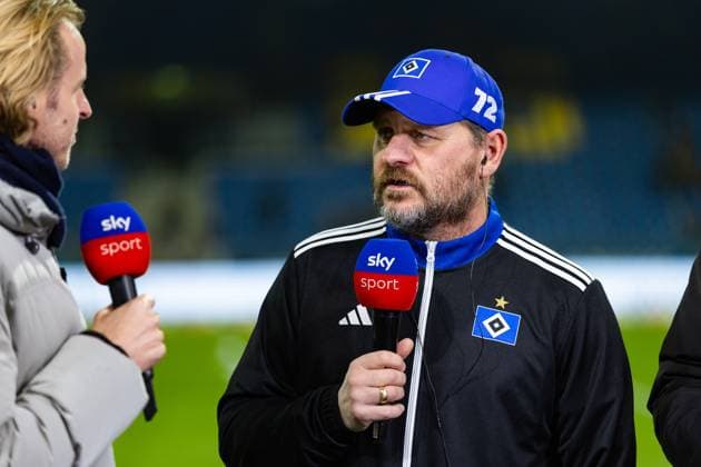 Soccer I Men I Season 2024 2025 I 2 Bundesliga I Matchday 12 I Eintracht Braunschweig Hamburger SV I 08 11 2024 Steffen Baumgart Coach, Hamburger SV in an interview Braunschweig Eintracht Stadium Lower Saxony Germany Copyright: xLobecax xHenningxRohlfsx