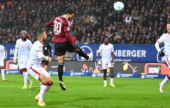 08 11 2024 Soccer Season 2024 2025 2 Soccer Bundesliga 12 Matchday 1 FC Nürnberg FCN Club 1 FC Kaiserslautern FCK Rote Roten Teufel Sportfoto Zink xwoxzix DFL regulations prohibit any use of photographs as image sequences and or quasi video only for editorial use Jan Gyamerah 32, 1 FC Kaiserslautern FCK Mahir Emreli 30, 1 FC Nürnberg FCN