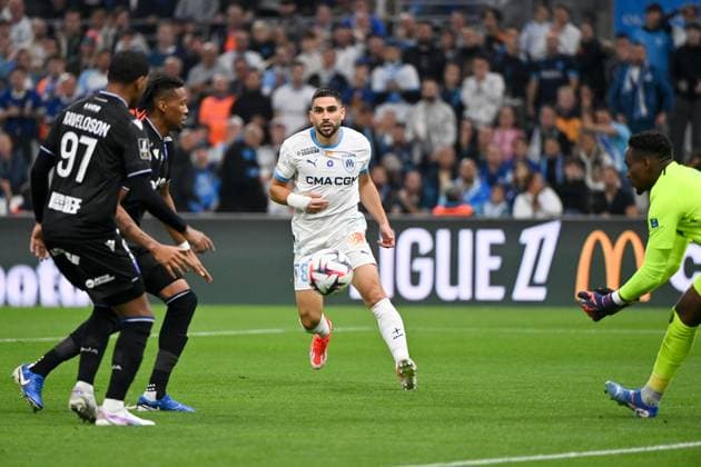 Olympique de Marseille v AJ Auxerre - Ligue 1 MCDonald s 2024 2025 08 Neal MAUPAY (om) during the Ligue 1 MCDonald s match between Marseille and Auxerre at Orange Velodrome on November 8, 2024 in Marseille, France. Marseille France  Copyright: xFEPx 776235213