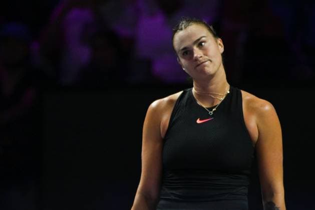 WTA, Tennis Damen Finals 2024 - Day 7 RIYADH, SAUDI ARABIA - NOVEMBER 08: Aryna Sabalenka of Belarus during her semi-final match against Coco Gauff of USA, on Day 7 of the 2024 WTA Finals, part of the Hologic WTA Tour, held at King Saud University Indoor Arena on November 08, 2024, in Riyadh, Saudi Arabia. Riyadh Saudi Arabia  Copyright: xArturxWidakx originalFilename:widak-wtafinal241108_npEs8.jpg