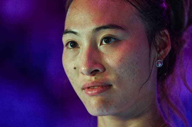 WTA, Tennis Damen Finals 2024 - Day 7 RIYADH, SAUDI ARABIA - NOVEMBER 08: Qinwen Zheng of China speaks to the media after winning her semi-final match against Barbora Krejcikova of Czech Republic, on Day 7 of the 2024 WTA Finals, part of the Hologic WTA Tour, held at King Saud University Indoor Arena on November 08, 2024, in Riyadh, Saudi Arabia. Riyadh Saudi Arabia  Copyright: xArturxWidakx originalFilename:widak-wtafinal241108_npYae.jpg
