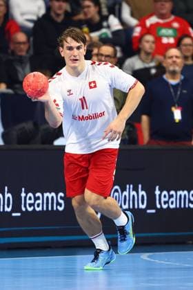 Felix Aellen Switzerland Germany vs Switzerland, Handball, European Championship Qualification, 07 11 2024 Germany vs Switzerland, Handball, European Championship Qualification, 07 11 2024 Mannheim Copyright: xEibner-Pressefotox EP_RWS