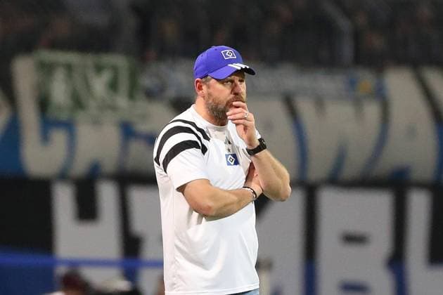 Braunschweig vs HSV, 2 BL Braunschweig, 08 11 2024, FOOTBALL Eintracht Braunschweig vs Hamburger SV, 2 BL, Season 2024 25 Head coach Steffen Baumgart Hamburger SV Braunschweig