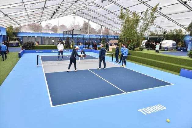 Inaugurazione del Fan Village per le Nitto ATP, Tennis Herren Finals 2024 presso il Pala Alpitour di Torino, Italia - Sabato 9 novembre 2024 - Matteo Secci LaPresse - Inauguration of the Fan Village for the Nitto ATP Finals 2024 at Pala Alpitour in Turin ,Italy - Saturday 9th November 2024 - Matteo Secci LaPresse  Copyright: xMatteoxSecci LaPressex
