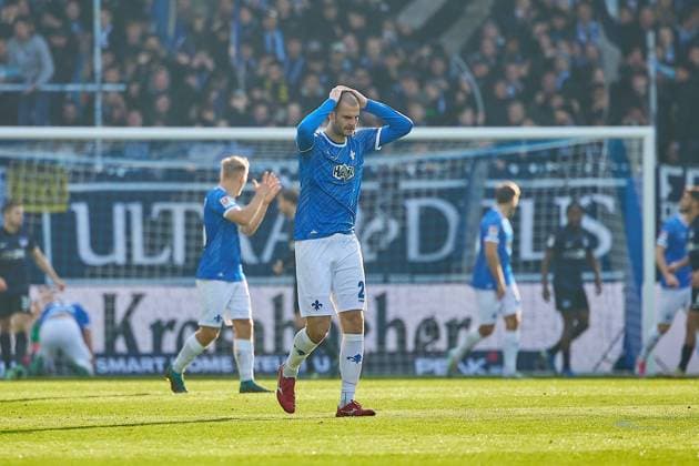 Aleksander Vukotic SV Darmstadt 98, 20 cant believe the missed goal chance from Fynn Luca Lakenmacher SV Darmstadt 98, 19 GER, SV Darmstadt 98 vs Herta BSC, Football, 2 Bundesliga, Matchday 12, Season 2024 2025, 09 11 24 DFL REGULATES PROHIBIT ANY USE OF PHOTOGRAPHS AS IMAGE SEQUENCES AND OR QUASI VIDEO GER, SV Darmstadt 98 vs Herta BSC, Football, 2 Bundesliga, Matchday 12, Season 2024 2025, 09 11 24 Darmstadt Copyright: xGeraldxOelze-dexStoppany,xEibnerx EP-ODS