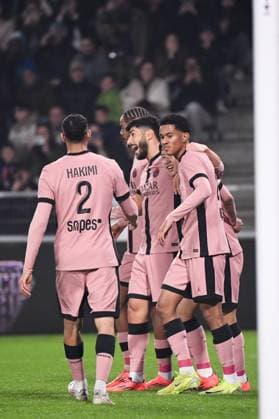 Angers SCO v Paris Saint-Germain - Ligue 1 MCDonald s 2024 2025 11 Marco ASENSIO (psg) - 24 Senny MAYULU (psg) during the Ligue 1 MCDonald s match between Angers and Paris at Stade Jean Bouin on November 9, 2024 in Angers, France. Angers France  Copyright: xFEPx 776235264