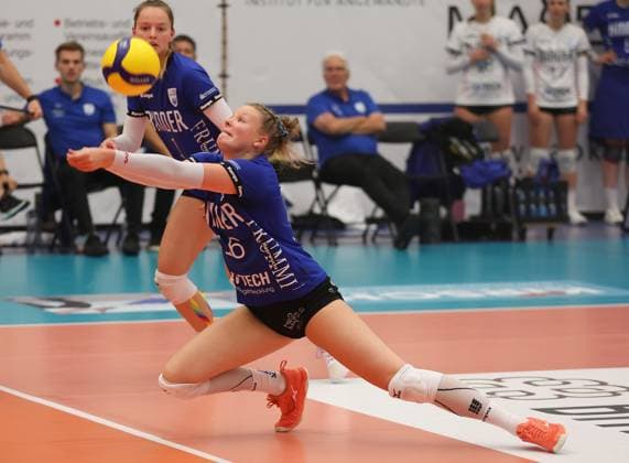 Weissach , DVV Pokal Achtelfinale , Volleyball Binder Blaubären TSV Flacht vs. Allianz MTV Stuttgart , Pauline Kemper ( Flacht )