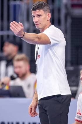07.11.2024, Handball, EHF EURO Qualifiers, Deutschland - Schweiz, SAP Arena Mannheim: Nationaltrainer Andy Andre Schmid (SUI) Baden-Württemberg Deutschland