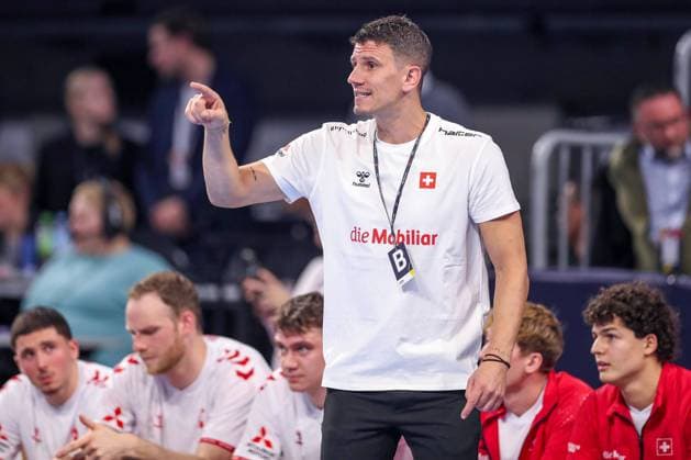 07.11.2024, Handball, EHF EURO Qualifiers, Deutschland - Schweiz, SAP Arena Mannheim: Nationaltrainer Andy Andre Schmid (SUI) Baden-Württemberg Deutschland
