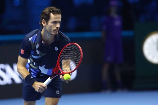 controls the ball, Day 1, Nitto ATP, Tennis Herren Finals 2024, INALPI Arena, November 10, 2024, Turin, Italy.