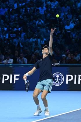 Foto IPP Massimo Rana Torino 10-11-2024 Tennis ATP, Tennis Herren Finals 2024 nella foto jannik sinner Italy Photo Press - World Copyright italy  Copyright: xR4924_italyphotopressx