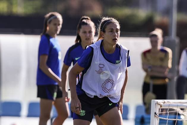November 11, 2024, Sant Joan Despi, Barcelona, SPAIN: Alexia Putellas during the training day of FC Barcelona, Barca ahead UEFA WomenÃ¢â‚¬â ¢s Champions League, football match against SKN St. Polten at Ciudad Esportiva Joan Gamper on November 11, 2024 in Sant Joan Despi, Barcelona, Spain. Sant Joan Despi SPAIN - ZUMAa181 20241111_zaa_a181_019 Copyright: xJavierxBorregox