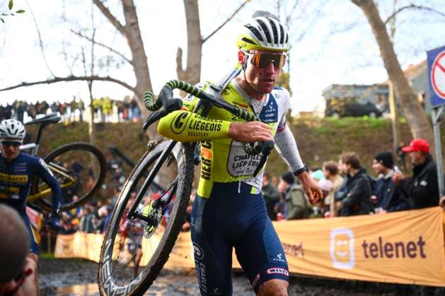 Telenet Superprestige cyclocross Deurne 2024 DEURNE, BELGIUM - NOVEMBER 11 : Kuhn Kevin (SUI) of Charles Liegeois Roastery Cx during the 3th leg of the men Elite Telenet Superprestige cyclocross series 2024-2025 in Deurne, Belgium, 11 11 2024 Deurne Belgium  Copyright: xGvgx