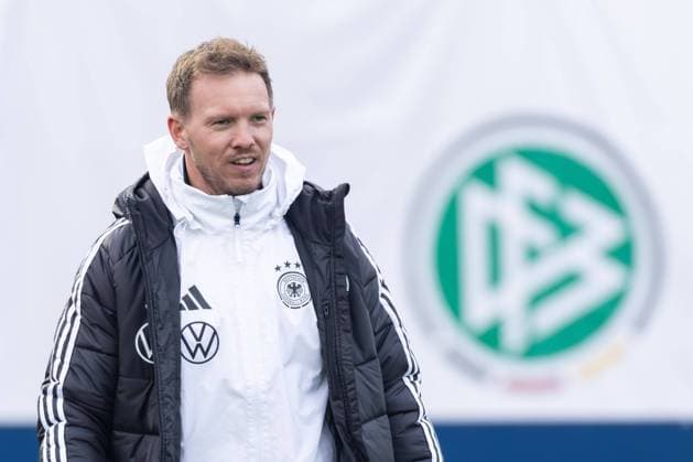 Training of the German national soccer team National coach Julian Nagelsmann leads the training of the German national soccer team before the UEFA Nations League match against Bosnia and Herzegovina at the DFB Campus in Frankfurt am Main on November 11, 2024 , Frankfurt am Main Hessen Germany DFB Campus