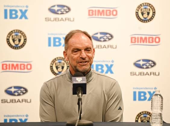 November 11, 2024, Chester, Pennsylvania, United States: Sporting director, ERNST TANNER, speaking to the media about the firing of head coach Jim Curtin Chester United States - ZUMArf1_ 20241111_zaf_rf1_007 Copyright: xRickyxFitchettx