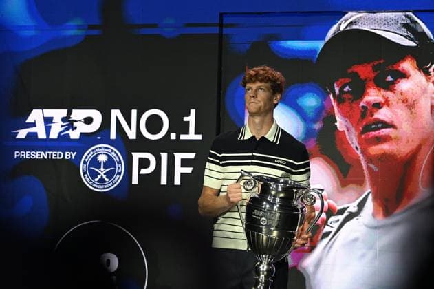 Foto IPP Massimo Rana Torino 11.11-2024 Tennis ATP, Tennis Herren Finals 2024 nella foto jannik sinner Italy Photo Press - World Copyright italy  Copyright: xR4924_italyphotopressx