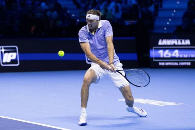 Alexander Zverev of Germany in action Nitto ATP, Tennis Herren Finals, Day Two, Tennis, Inalpi Arena, Turin, Italy 11 Nov 2024  Copyright: xEllaxLing Shutterstockx 14893145be