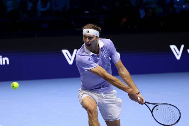 TENNIS - Internazionali di Tennis - 2024 ATP, Tennis Herren Nitto Finals - Zverev vs Rublev Alexander Zverev (Germany) during the match againts Andrej Rublev (Russia) during 2024 ATP Nitto Finals - Zverev vs Rublev, International Tennis match in Turin, Italy, November 11 2024 Turin Italy  Copyright: xIPAxSport ABACAx
