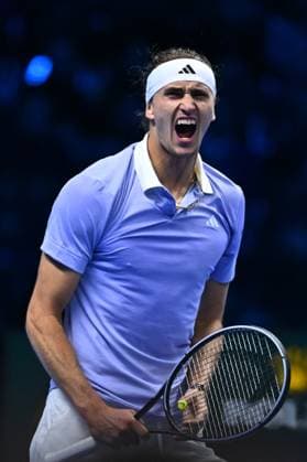 Nitto ATP, Tennis Herren Finals - Zverev Ousts Rublev Alexander Zverev (GER) during his first match at the 2024 Nitto ATP Finals in Torino, Italy, on November 11, 2024. Photo by Corinne Dubreuil ABACAPRESS.COM Turin Italy  Copyright: xDubreuilxCorinne ABACAx
