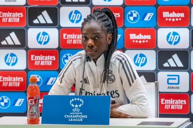 Football, Women, CL, Real Madrid, Training and press conference
