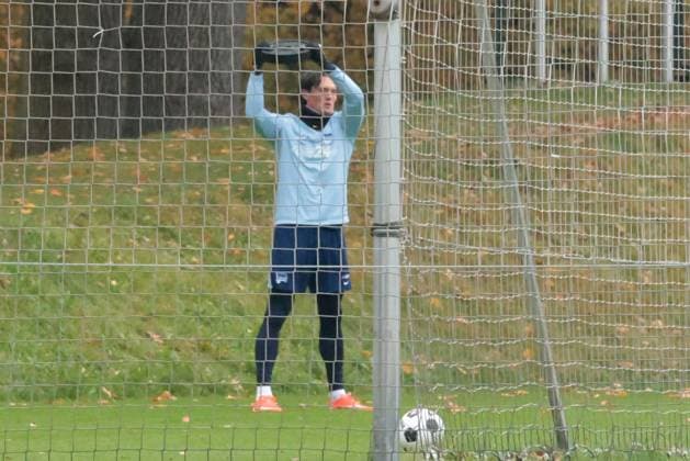 DEU, DFL, 2 FBL Hertha BSC, Training, 12 11 2024, Sportforum, Berlin, DEU, DFL, 2 FBL Hertha BSC, Training, im Bild Fabian Reese Hertha BSC Berlin 11 DFL regulations prohibit any use of Photographs as image sequences and or quasi video Foto Juergen Engler nordphoto GmbH nordphotoxGmbHx xEngler nph00076