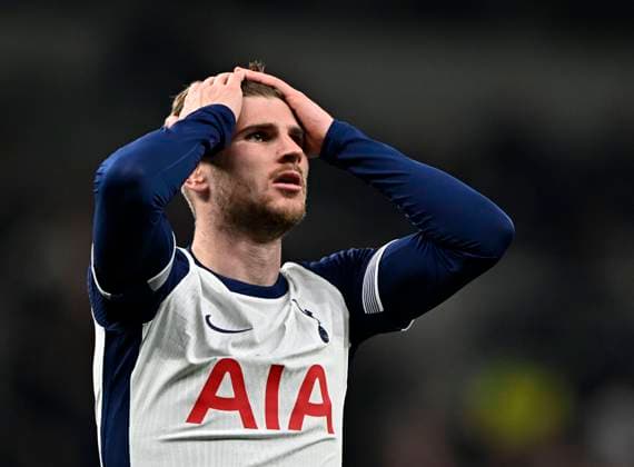 Football, Tottenham Hotspur, Timo Werner dropped from Europa League squad - Archive photos