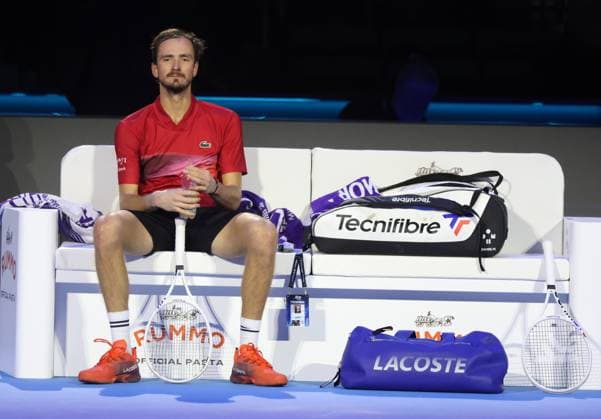 Turin: Turin - Tennis, Nitto ATP, Tennis Herren Finals, Danil Medvedev, Turin, November 12, 2024. Photo oo NITTO ATP FINALS  - ZUMAp169 0778611235st Copyright: xFelicexCalabrx