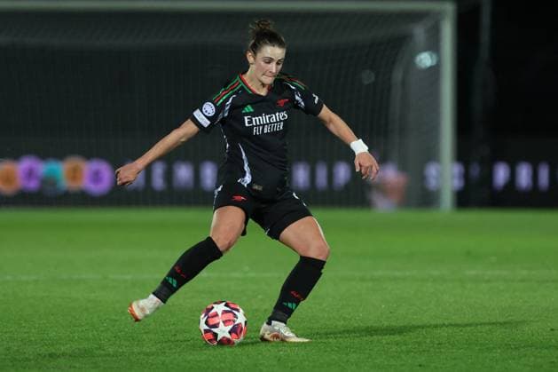 CALCIO - Champions League Women - Juventus Women vs Arsenal Emily Fox (Arsenal Women FC) during Juventus Women vs Arsenal, UEFA Champions League Women football match in Biella, Italy, November 12 2024 Biella Italy  Copyright: xIPAxSport ABACAx