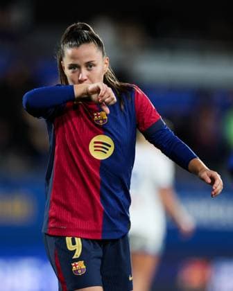 Barcelona, Spain, November 12th 2024: Claudia Pina (9 FC Barcelona, Barca celebrates after scoring during the UEFA Womens Champions League football match between FC Barcelona and SKN St Polten at the Johan Cruyff Stadium in Barcelona, Spain (Judit Cartiel SPP) Copyright: xJuditxCartiel SPPx spp-en-JuCa-JUCA0739