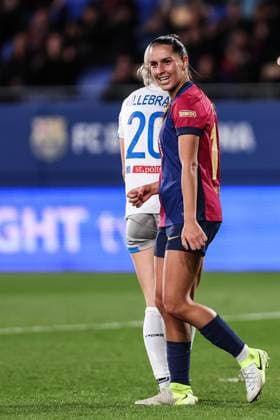 November 12, 2024, Sant Joan Despi, Barcelona, Spain: Kika Nazareth of FC Barcelona, Barca Femenino celebrates a goal during the UEFA Women s Champions League 2024 25 Group Stage MD3, football match played between FC Barcelona and SKN St. Polten at Johan Cruyff Stadium on November 12, 2024 in Sant Joan Despi, Spain. Sant Joan Despi Spain - ZUMAa181 20241112_zaa_a181_069 Copyright: xJavierxBorregox