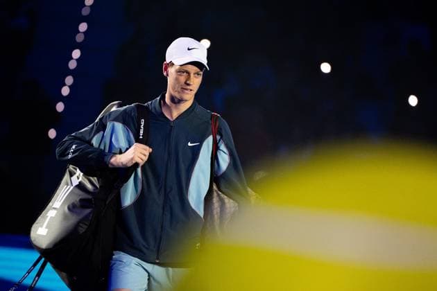 Italy s Jannik Sinner before the singles tennis match of the ATP, Tennis Herren World Tour Finals against United States Taylor Fritz at the Inalpi Arena in Turin, Italy - - Tuesday, November 12, 2024.  Copyright: xMarcoxAlpozzi LaPressex