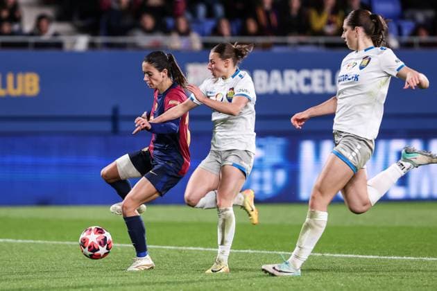November 12, 2024, Sant Joan Despi, Barcelona, Spain: Aitana Bonmati of FC Barcelona, Barca Femenino in action during the UEFA Women s Champions League 2024 25 Group Stage MD3, football match played between FC Barcelona and SKN St. Polten at Johan Cruyff Stadium on November 12, 2024 in Sant Joan Despi, Spain. Sant Joan Despi Spain - ZUMAa181 20241112_zaa_a181_117 Copyright: xJavierxBorregox