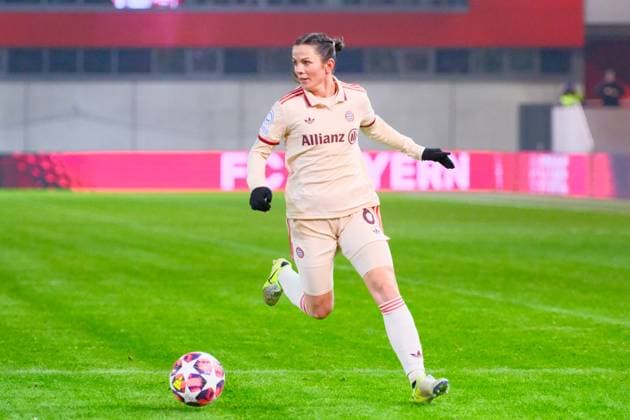 Tuva Hansen 6, FC Bayern München at the match FC Bayern München v Valerenga IF, Football, UEFA Women s Champions League 2024 2025, Matchday 3 on 12 11 2024 in Munich, FC Bayern Campus DFL and DFB regulations prohibit any use of photographs as image sequences and or quasi video Bayern Germany