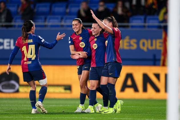 Barcelona, Spain, November 12th 2024: during the UEFA Womens Champions League football match between FC Barcelona, Barca and SKN St Polten at the Johan Cruyff Stadium in Barcelona, Spain (Judit Cartiel SPP) Copyright: xJuditxCartiel SPPx spp-en-JuCa-JUCA0517