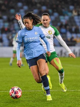 Manchester City Women v Hammarby Fotboll Women UEFA Womens Champions League Lala Alelxandri of Manchester City women during the UEFA Womens Champions League Group D match at Joie Stadium, Manchester UK Newspapers OUT Copyright: xKarlxVallantinex FIL-20930-0050